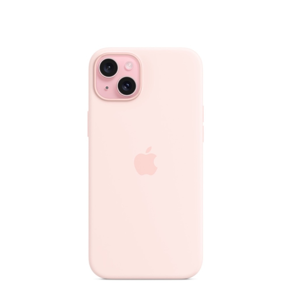 Apple iPhone 15 Plus Silicone Case with MagSafe - Light Pink